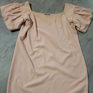 Express Light Pink Off the Shoulder Dress Women's Size Medium
